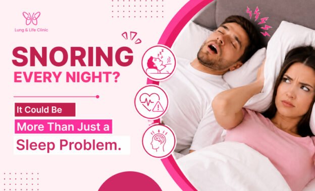 Sleep specialist in Ghaziabad explaining sleep apnea to a patient who snores every night