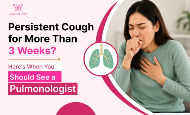 Pulmonologist in Ghaziabad examining a patient with a persistent cough