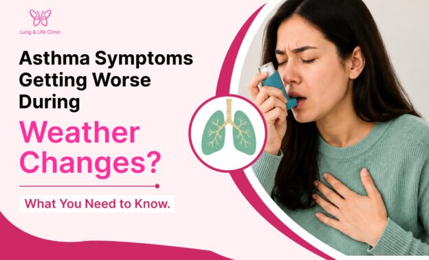 Asthma specialist in Noida advising a patient about weather-related asthma triggers